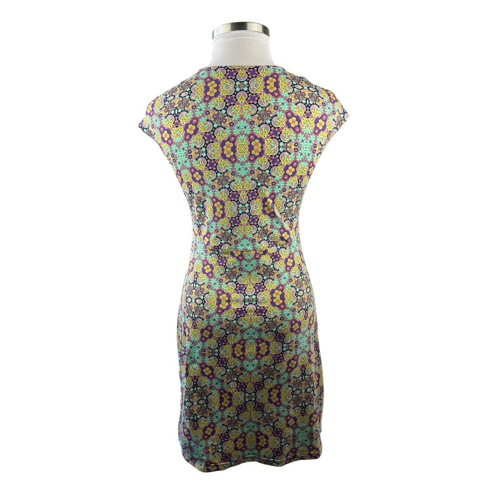 Title Nine Diamalete Shirt Dress Medium Printed V Neck Geometric Golf Summer - Picture 13 of 14